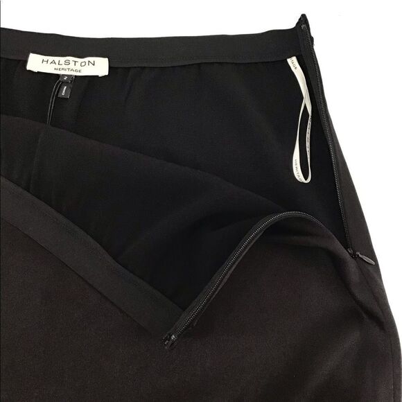 Halston Heritage Draped Asymmetric  Skirt NWT Sz 2 - Picture 4 of 8